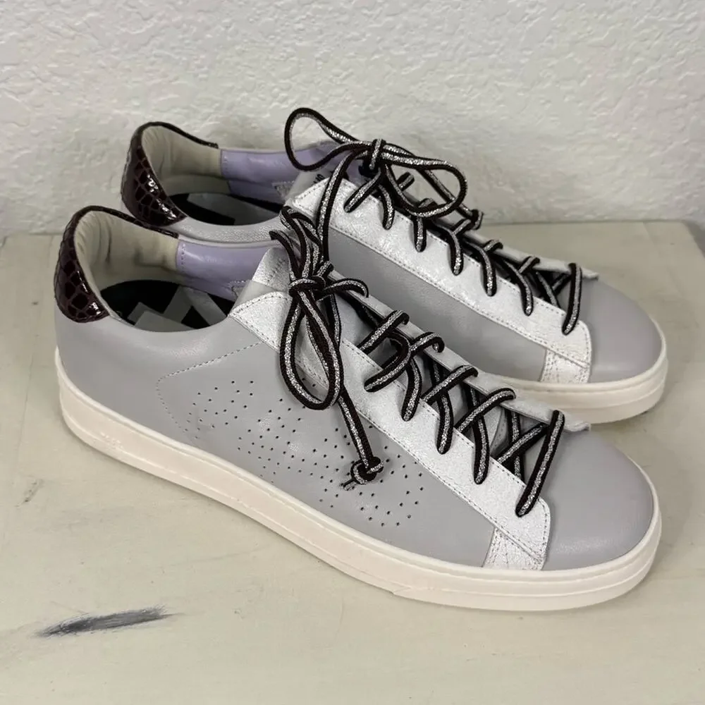 New P448 Jack Perforated Sneaker in pastel lilac Preppy Casual Luxury